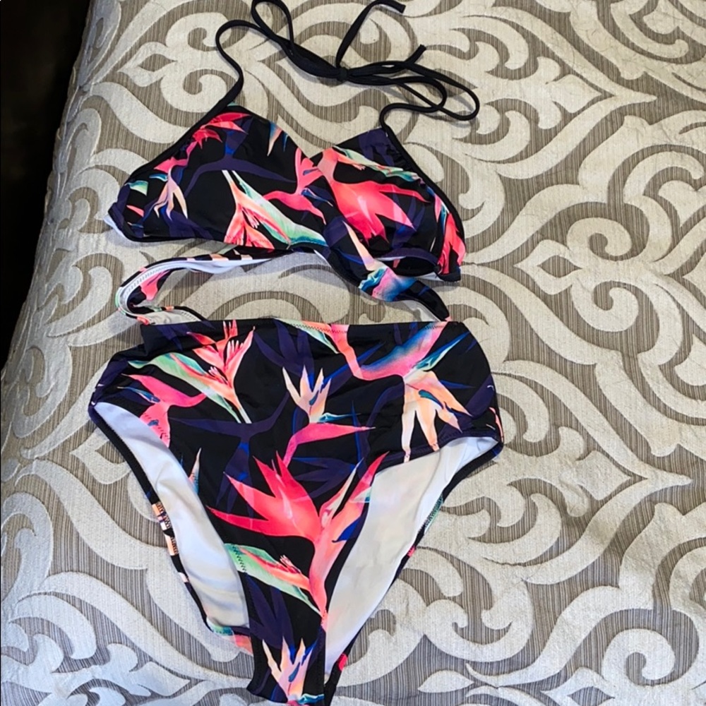 Pink Victoria’s Secret one piece swimsuit